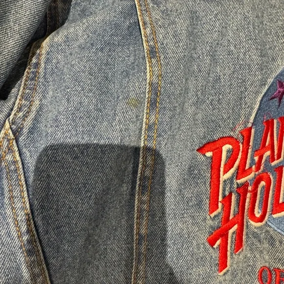 Planet Hollywood Denim Jacket Sz M - Picture 10 of 11